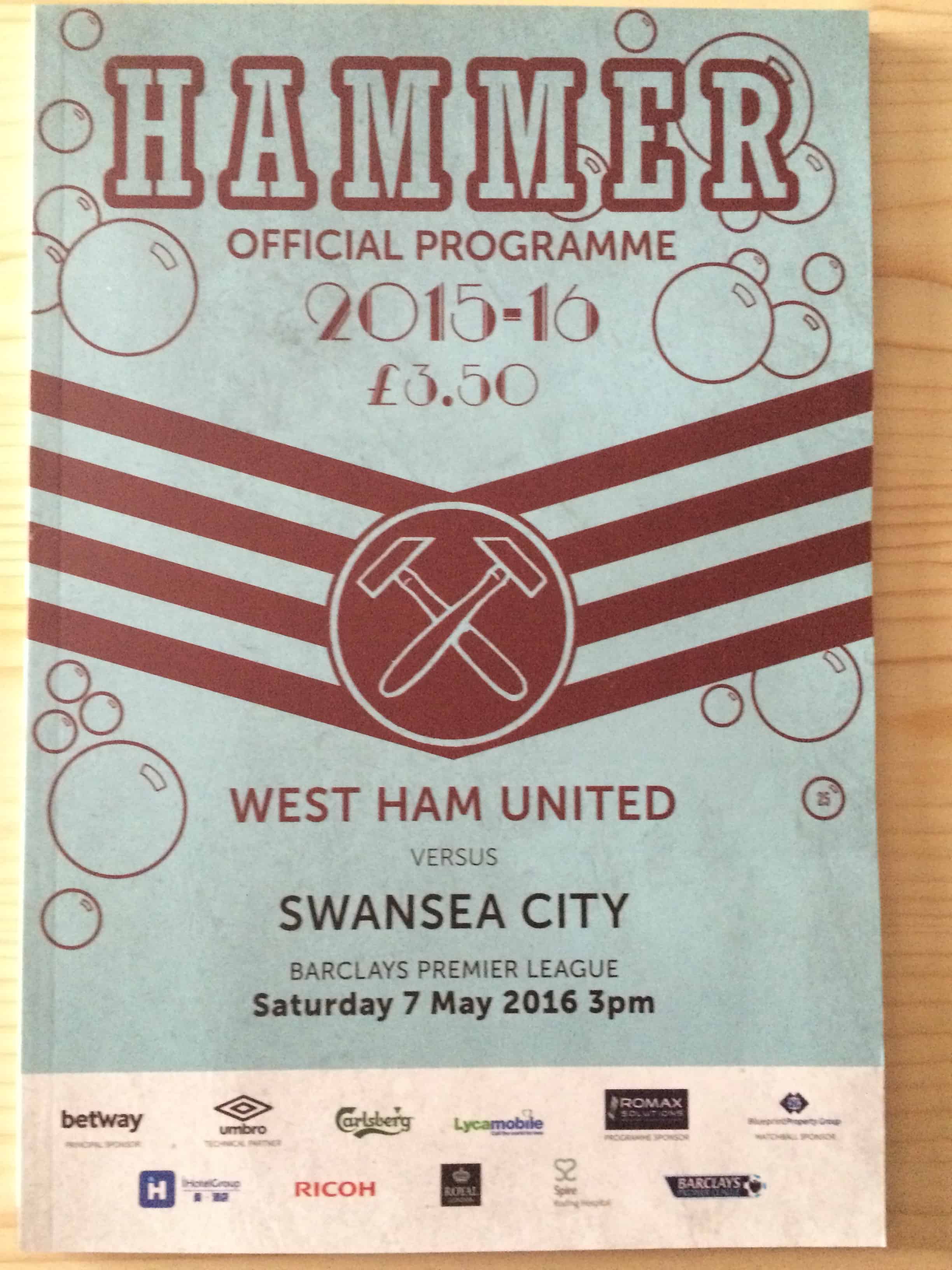 West Ham United FC v Swansea City FC